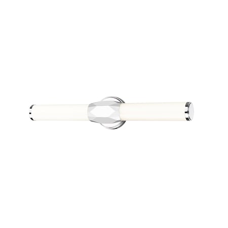 Z-Lite Cooper Vanity, 1-Light, 25 In.W x 4 In.L x 4.75 In.H, Chrome /Frosted 1010-25W-CH-LED